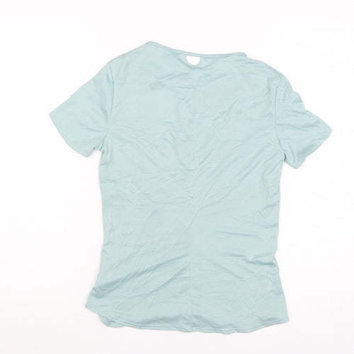 adidas Women Blue XS Climalite Running T-Shirt Lightweight Top
