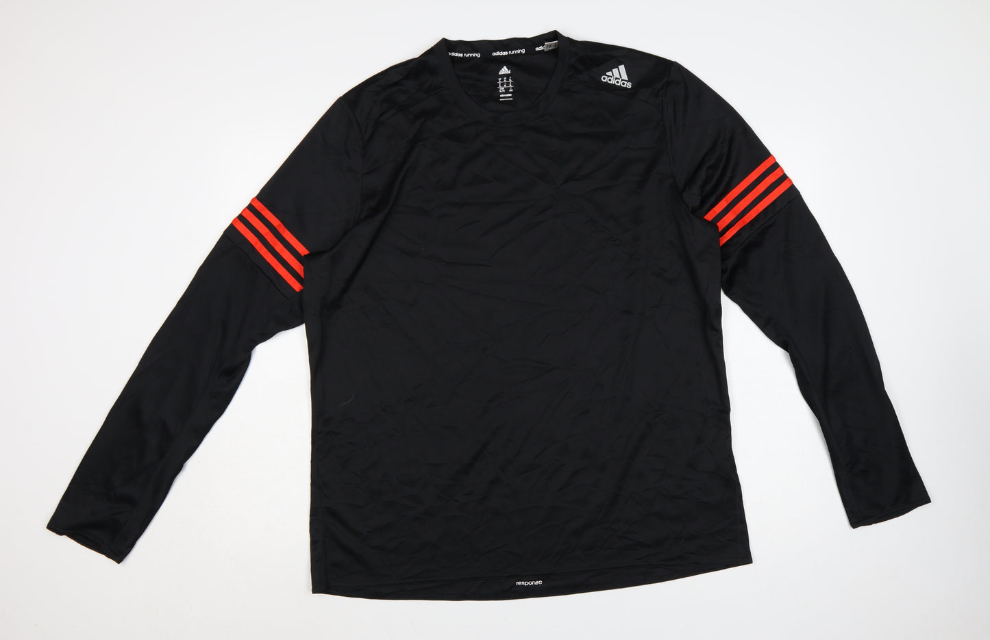 Adidas Men's Black XL Long Sleeve Running T-Shirt Climalite