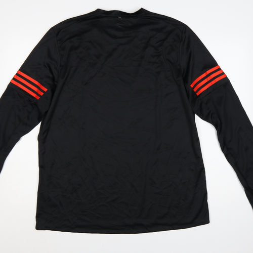 Adidas Men's Black XL Long Sleeve Running T-Shirt Climalite