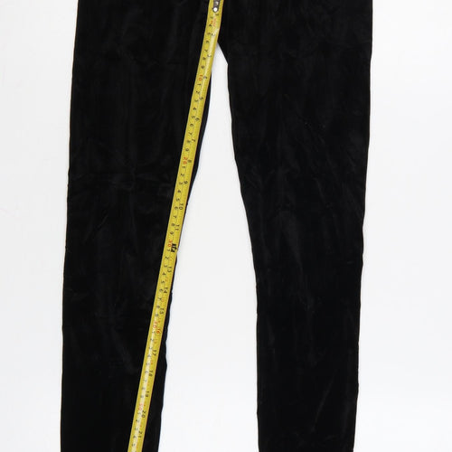 Miss Selfridge Women’s Black Velvet Stretch Ankle Leggings Size 10