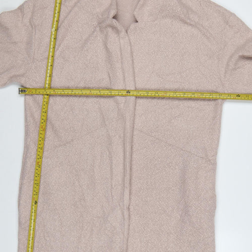 Marks and Spencer Women Beige Long Sleeve Open Cardigan Size 16