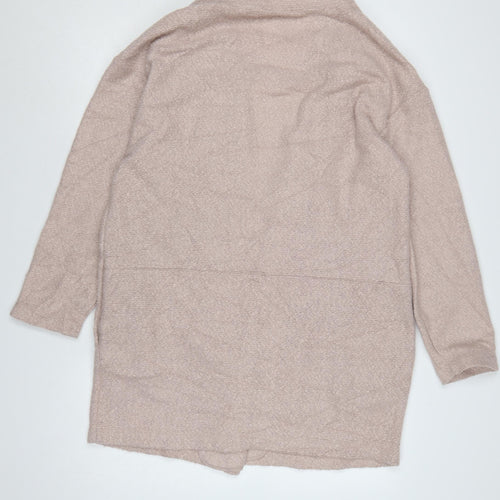 Marks and Spencer Women Beige Long Sleeve Open Cardigan Size 16