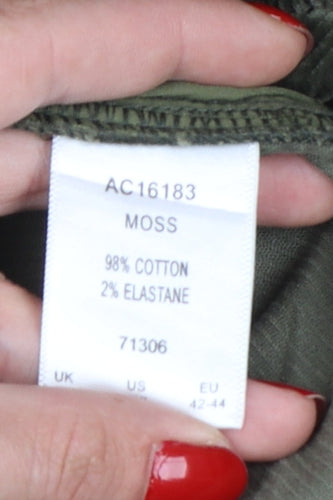 Cotton Traders Men’s Green Corduroy Jogger Trousers 2XL Relaxed Fit