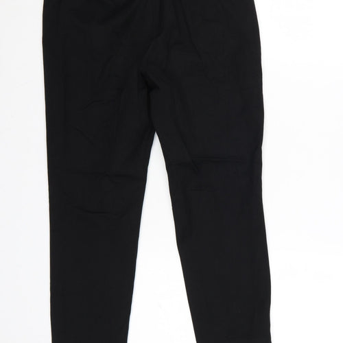 Marks and Spencer Women Black Size 10 Slim Tapered Trousers