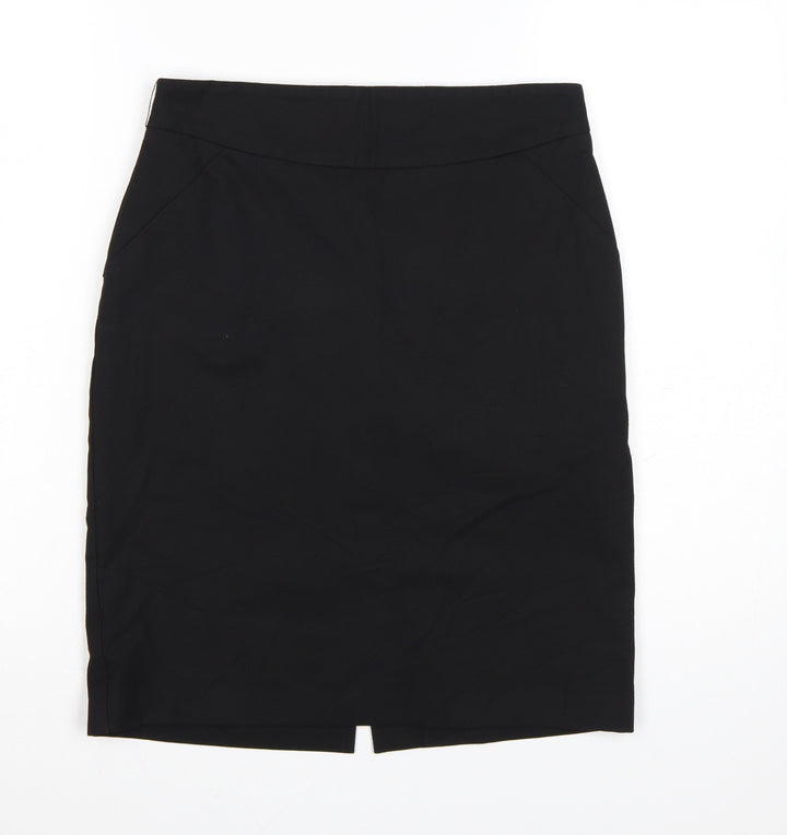 Oasis Womens Black Size 10 Pencil Knee Length Work Skirt