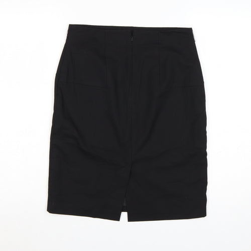 Oasis Womens Black Size 10 Pencil Knee Length Work Skirt
