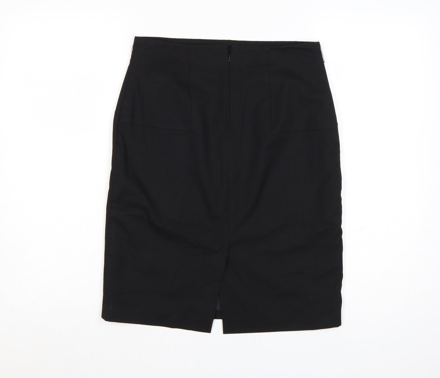 Oasis Womens Black Size 10 Pencil Knee Length Work Skirt