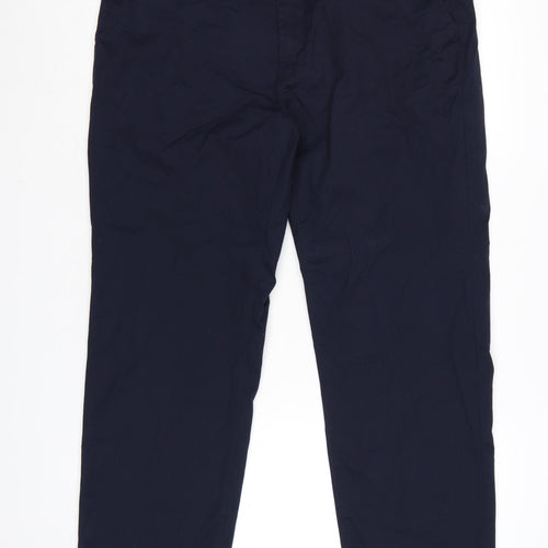 Marks and Spencer Men's Blue Chino Trousers 38in Waist 29in Leg