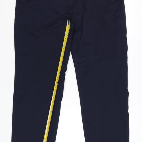 Marks and Spencer Men's Blue Chino Trousers 38in Waist 29in Leg