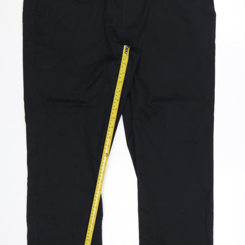Marks and Spencer Men's Black Chino Trousers Size 40 Short Leg