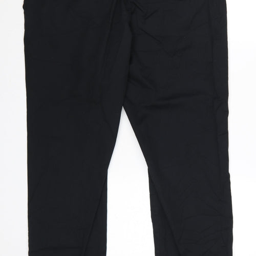 Marks and Spencer Men's Black Chino Trousers Size 40 Short Leg