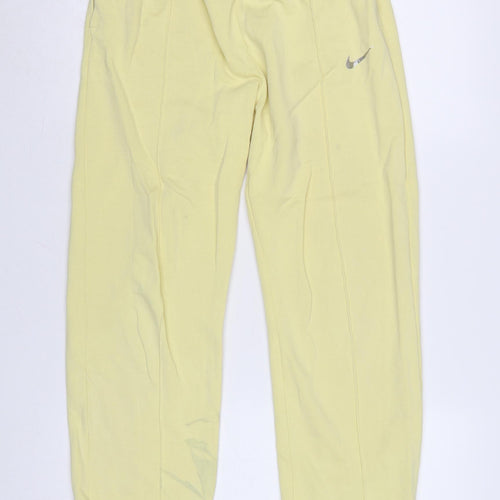 Nike Womens Yellow XS Jogger Sweatpants with Elastic Waist