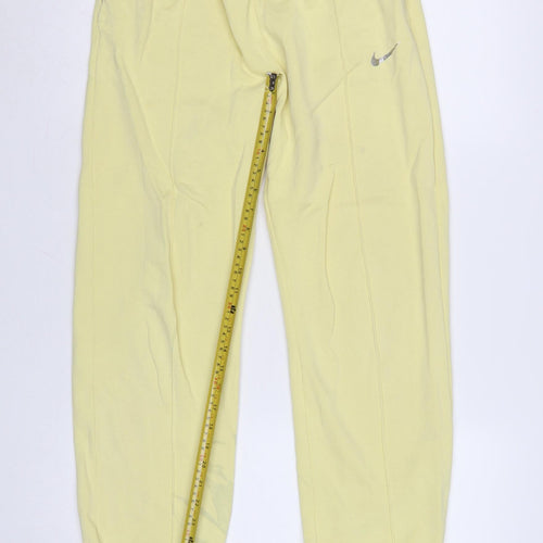 Nike Womens Yellow XS Jogger Sweatpants with Elastic Waist