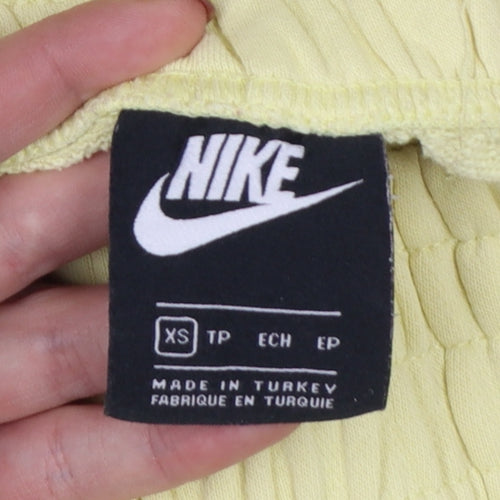 Nike Womens Yellow XS Jogger Sweatpants with Elastic Waist