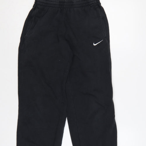 Nike Boys Black Jogger Sweatpants 12-13 Years Elastic Waist Comfort Fit