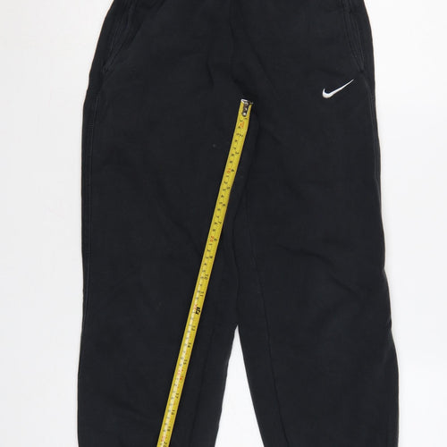 Nike Boys Black Jogger Sweatpants 12-13 Years Elastic Waist Comfort Fit
