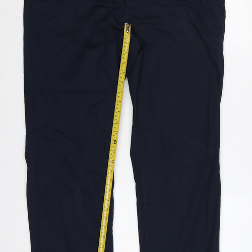 Marks and Spencer Men's Blue 38x31 Regular Fit Chino Trousers