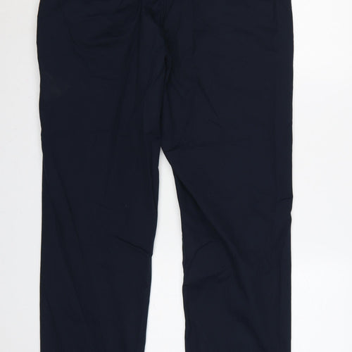 Marks and Spencer Men's Blue 38x31 Regular Fit Chino Trousers