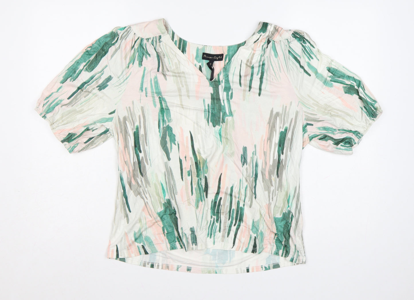 Phase Eight Women's Multicoloured Viscose Tunic Blouse UK 14