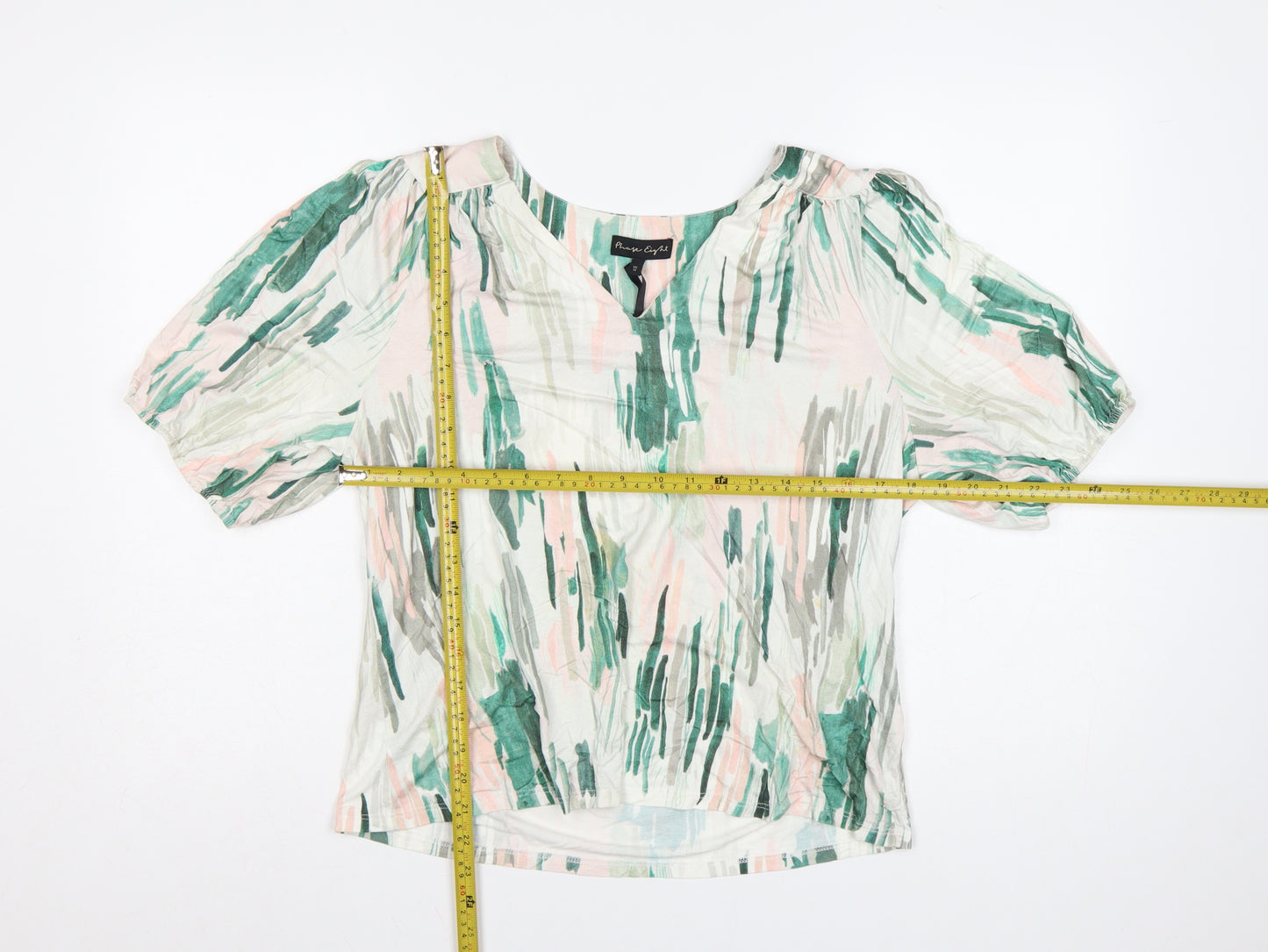 Phase Eight Women's Multicoloured Viscose Tunic Blouse UK 14