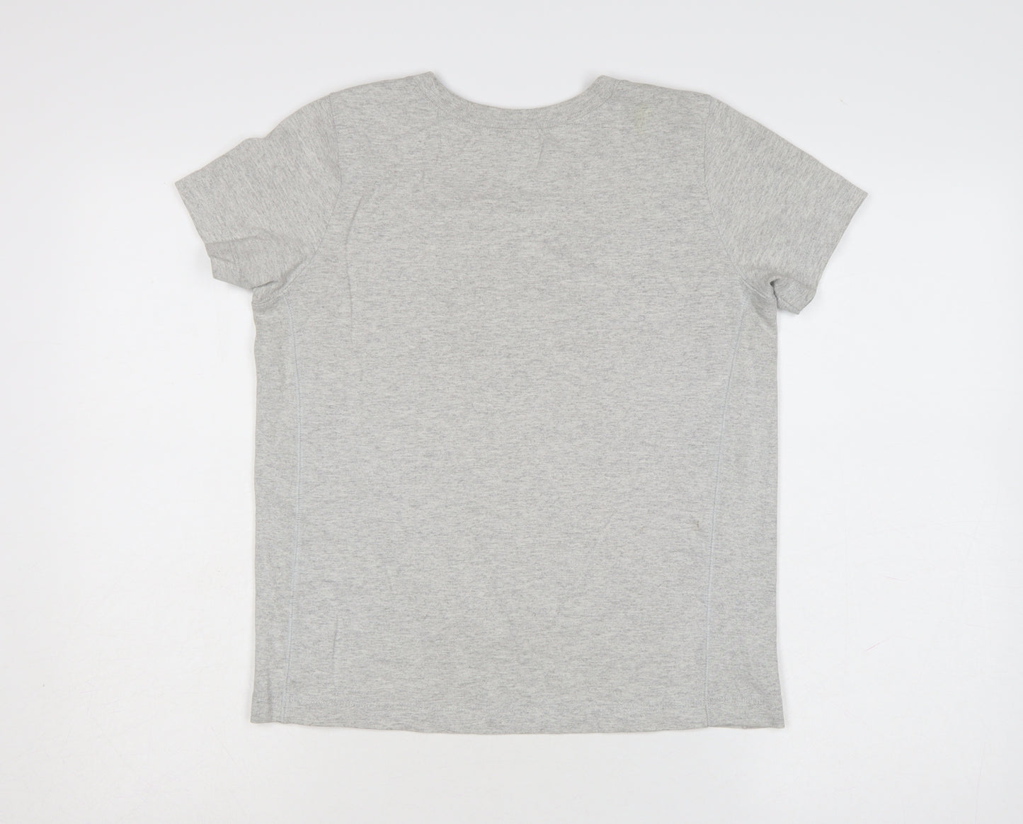 Champion Womens Grey XS Basic Crew Neck Cotton T-Shirt