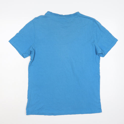 Animal Men's Blue Graphic Camper Van Beach T-Shirt Size M Regular Fit