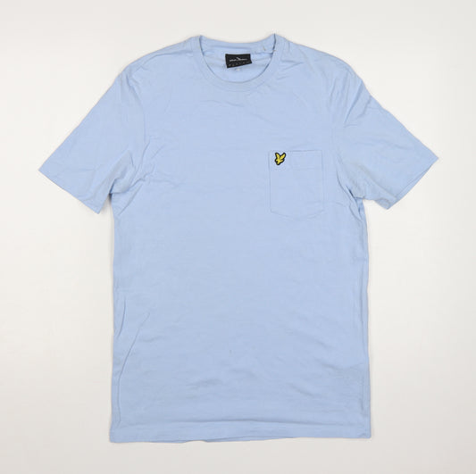 Lyle & Scott Men's Blue Cotton Crew Neck Short Sleeve T-Shirt Size L