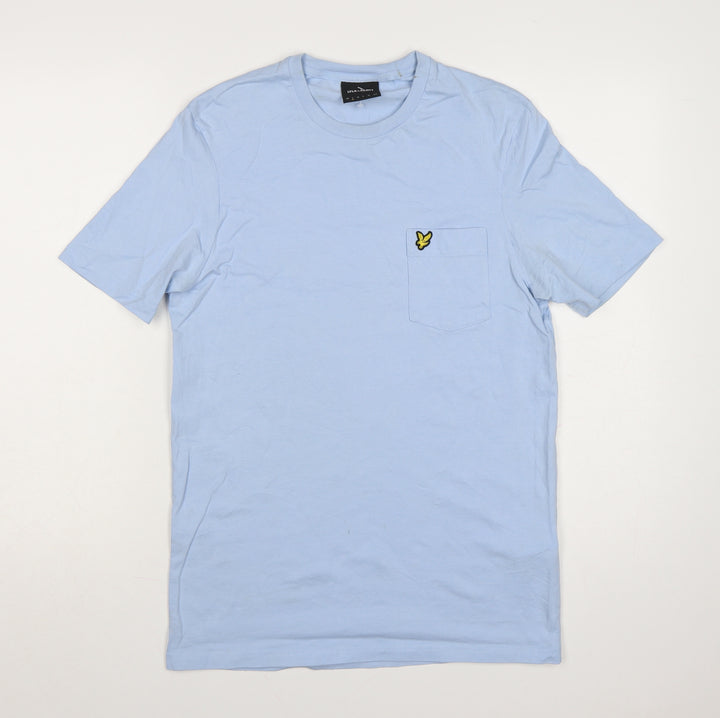 Lyle & Scott Men's Blue Cotton Crew Neck Short Sleeve T-Shirt Size L