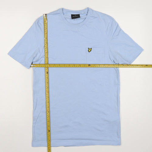 Lyle & Scott Men's Blue Cotton Crew Neck Short Sleeve T-Shirt Size L