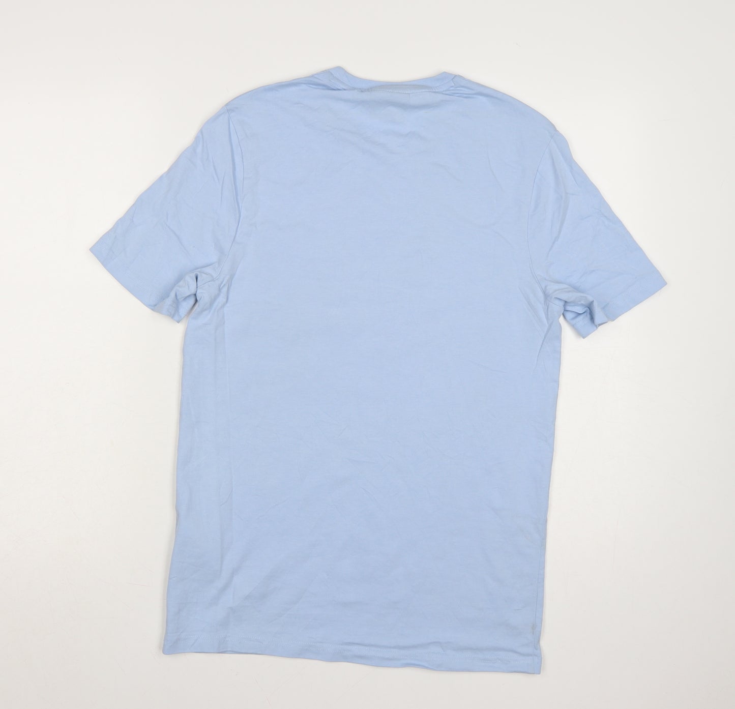 Lyle & Scott Men's Blue Cotton Crew Neck Short Sleeve T-Shirt Size L