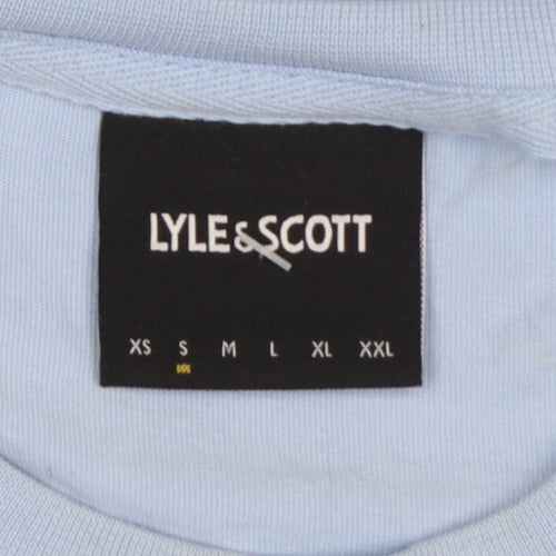 Lyle & Scott Men's Blue Cotton Crew Neck Short Sleeve T-Shirt Size L