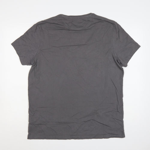 Timberland Men's Grey Slim Fit XL Crew Neck Cotton T-Shirt