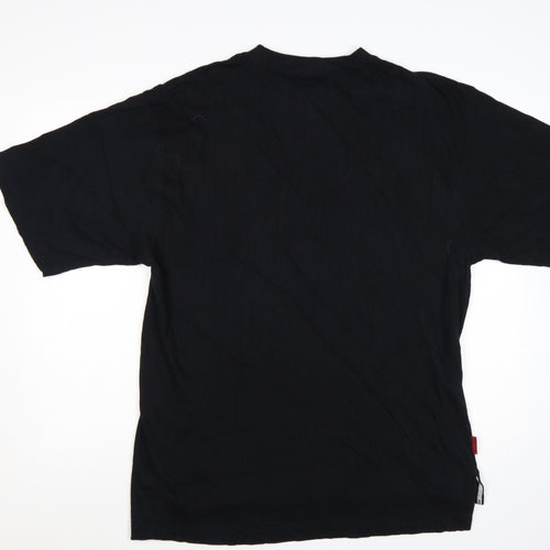Southpole Men's Black Cotton Short Sleeve T-Shirt Size L