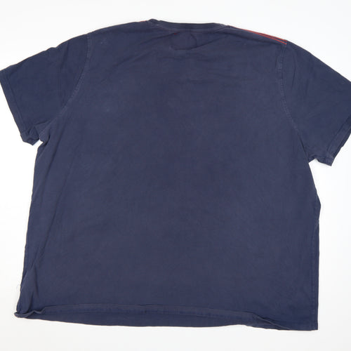 Joe Browns Men's Blue 4XL Tiger Graphic Cotton T-Shirt