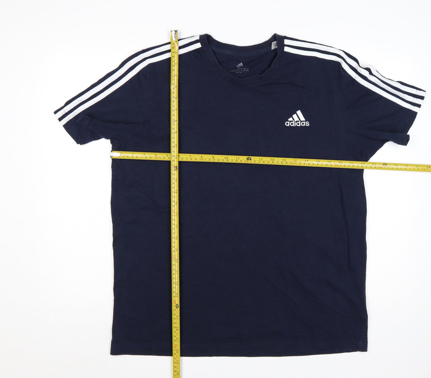 Adidas Men's Blue Short Sleeve Crew Neck T-Shirt Size L