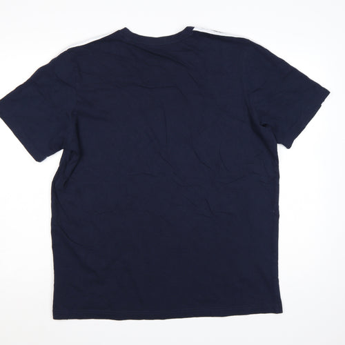 Adidas Men's Blue Short Sleeve Crew Neck T-Shirt Size L