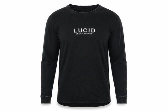 Lucid Design Studios Mens Black Long Sleeve Cotton T-Shirt M