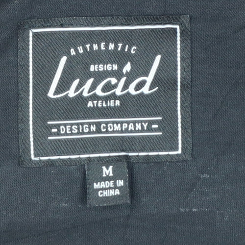 Lucid Design Studios Mens Black Long Sleeve Cotton T-Shirt M