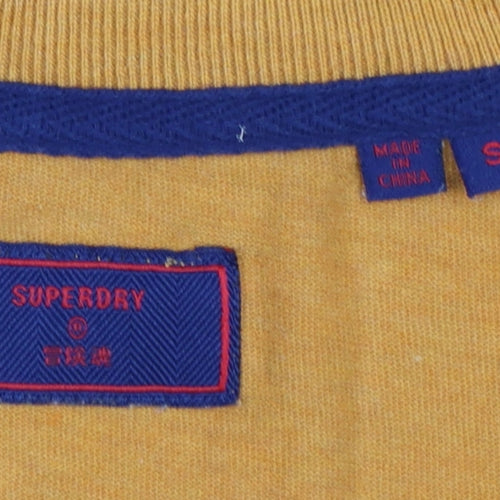 Superdry Men's Yellow Vintage Sleeveless T-Shirt Size S