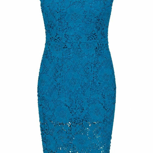 Motel Women’s Blue Lace Off Shoulder Bodycon Dress UK 10