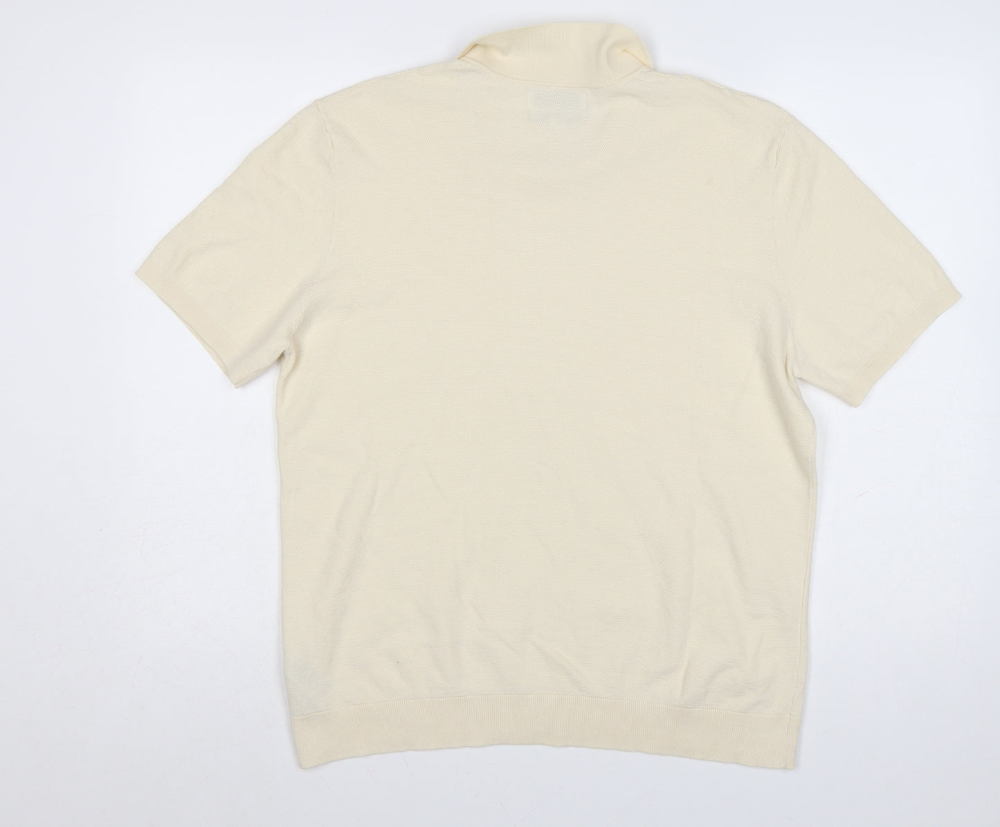 Marks and Spencer Autograph Men’s Ivory Supima Cotton Polo Shirt L