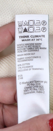 Marks and Spencer Autograph Men’s Ivory Supima Cotton Polo Shirt L