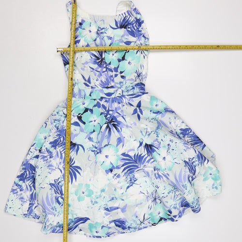 Quiz Women’s Multicoloured Floral Fit & Flare Dress Size 8
