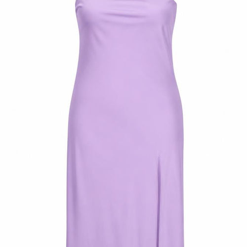 ASOS DESIGN Women's Purple Halter Slip Midi Dress Size 16