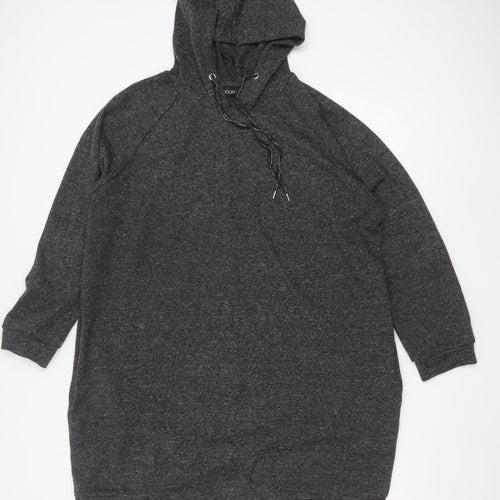 Yours Women Charcoal Grey Size 20 Pullover Hoodie Sweatshirt