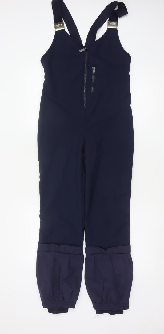 Killy Women's Navy Blue Ski Jumpsuit Size 14 Polyester Blend