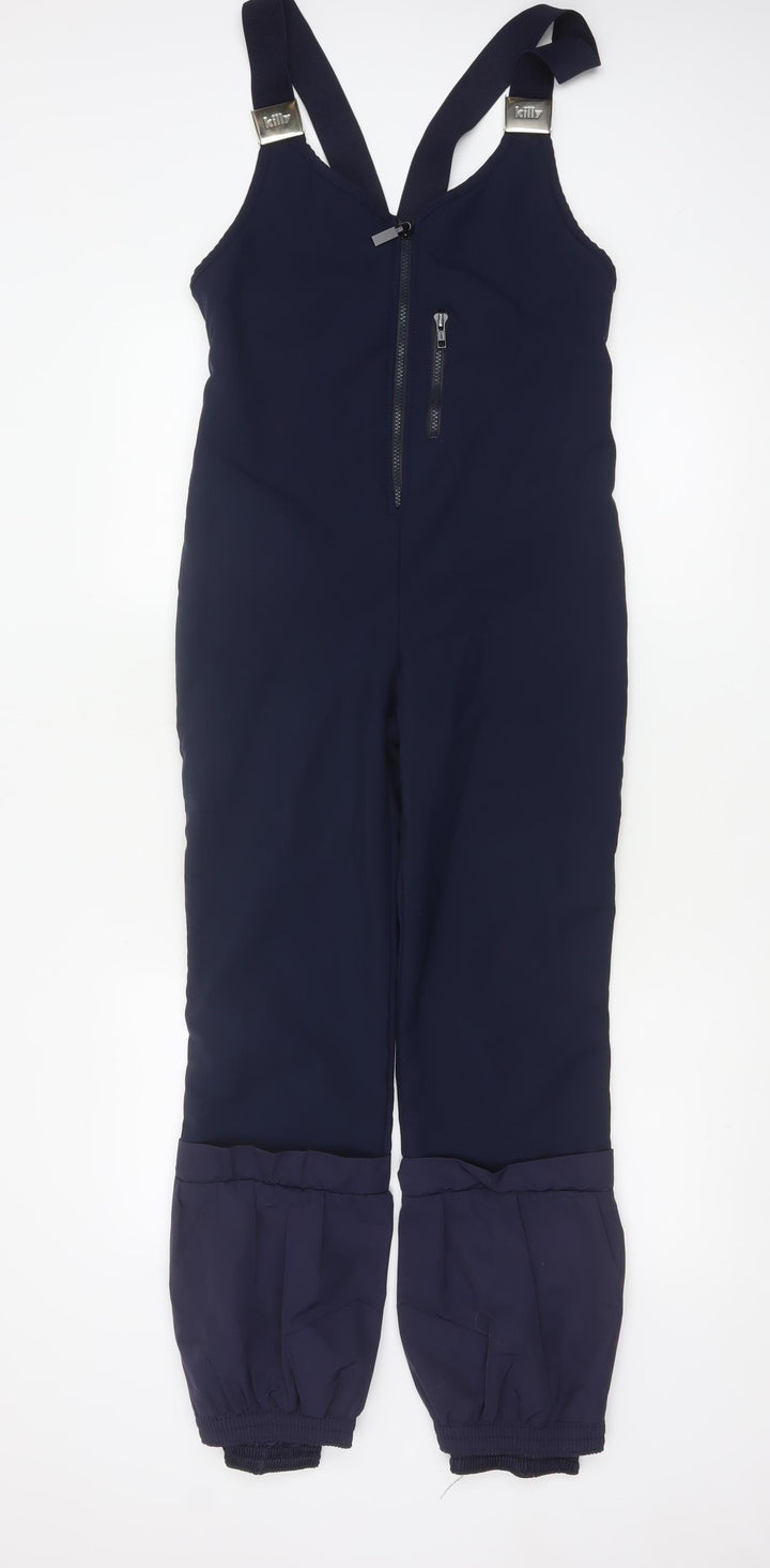 Killy Women's Navy Blue Ski Jumpsuit Size 14 Polyester Blend
