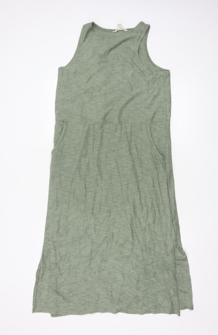Marks and Spencer Women’s Green Size 12 Tank Midi Dress