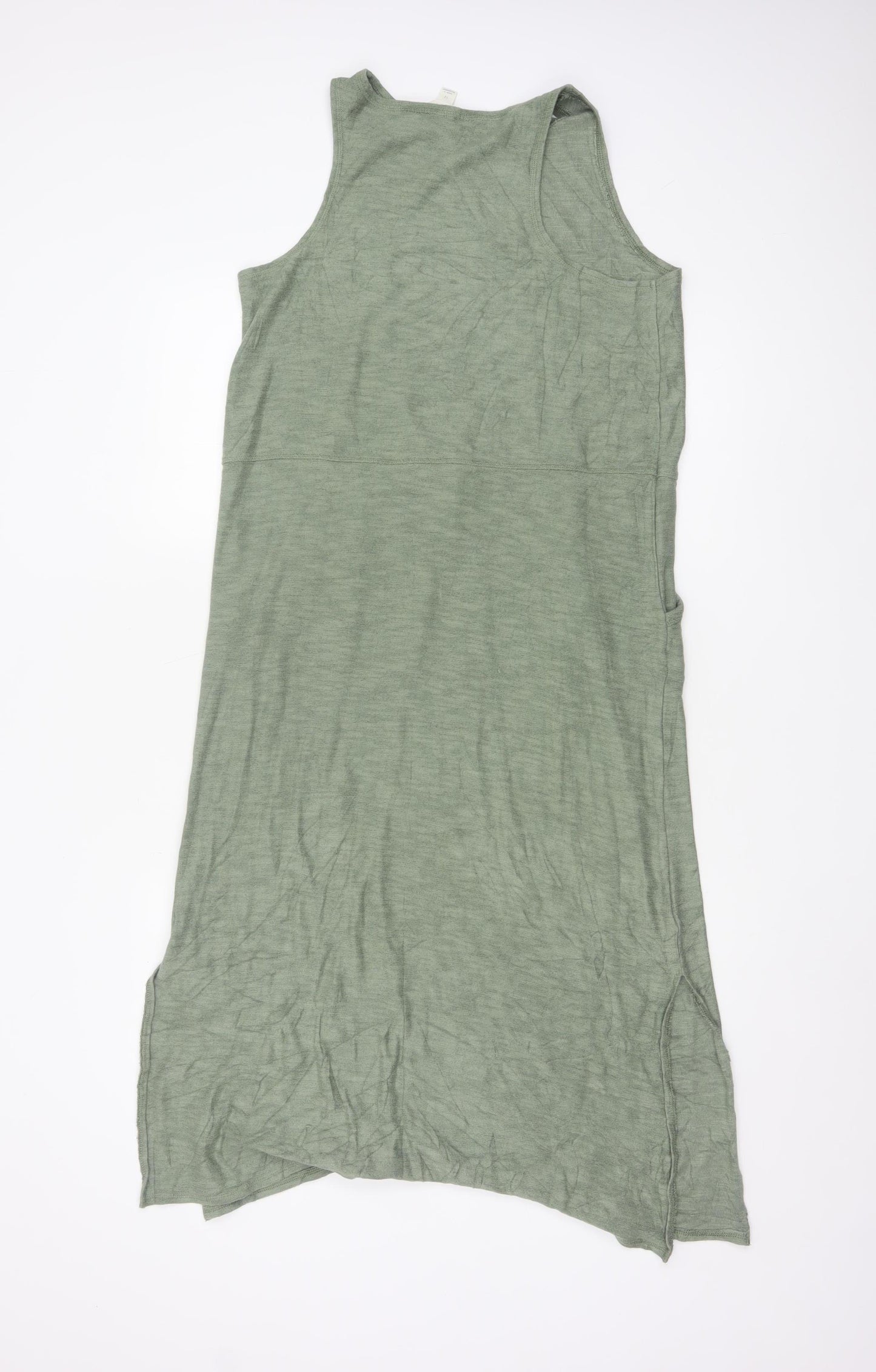 Marks and Spencer Women’s Green Size 12 Tank Midi Dress