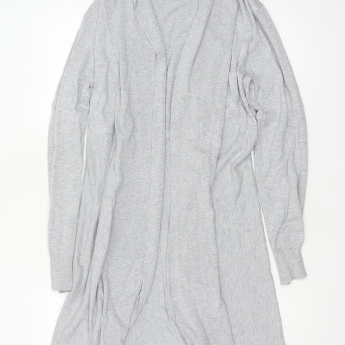 Phase Eight Women's Grey Longline Cardigan UK 14 Viscose Blend Knit